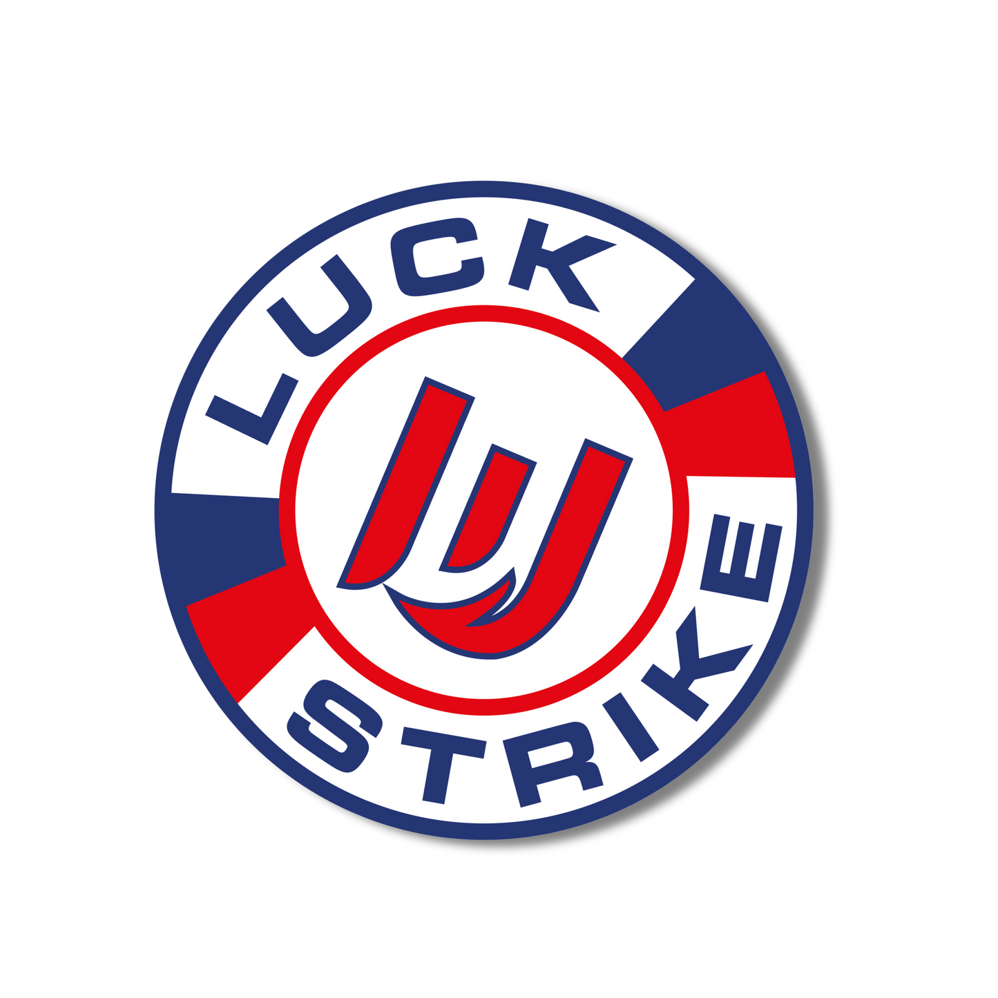 Round Luck E Strike Logo Sticker