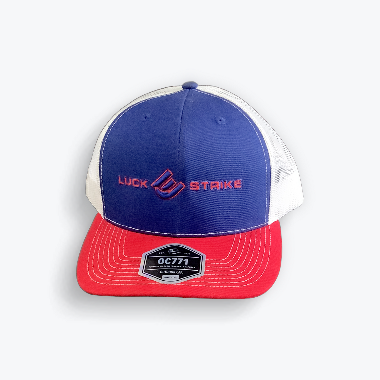 Blue Luck-E-Strike Hat